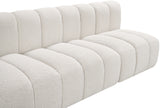 Arc Cream Boucle Fabric Modular Sofa 102Cream-S3F Meridian Furniture