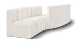 Arc Cream Boucle Fabric Modular Sofa 102Cream-S4A Meridian Furniture