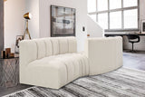 Arc Cream Boucle Fabric Modular Sofa 102Cream-S4A Meridian Furniture