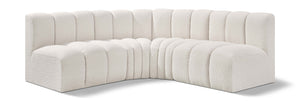 Arc Cream Boucle Fabric Modular Sofa 102Cream-S4B Meridian Furniture