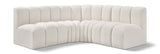 Arc Cream Boucle Fabric Modular Sofa 102Cream-S4B Meridian Furniture