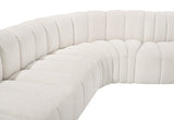 Arc Cream Boucle Fabric Modular Sofa 102Cream-S4B Meridian Furniture