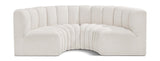 Arc Cream Boucle Fabric Modular Sofa 102Cream-S4C Meridian Furniture