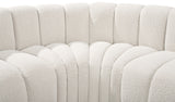 Arc Cream Boucle Fabric Modular Sofa 102Cream-S4C Meridian Furniture