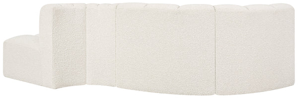 Arc Cream Boucle Fabric Modular Sofa 102Cream-S4D Meridian Furniture