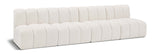 Arc Cream Boucle Fabric Modular Sofa 102Cream-S4E Meridian Furniture