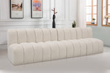 Arc Cream Boucle Fabric Modular Sofa 102Cream-S4E Meridian Furniture