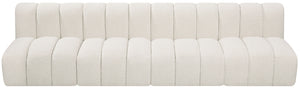 Arc Cream Boucle Fabric Modular Sofa 102Cream-S4E Meridian Furniture