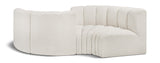 Arc Cream Boucle Fabric Modular Sofa 102Cream-S4F Meridian Furniture