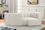 Arc Cream Boucle Fabric Modular Sofa 102Cream-S4F Meridian Furniture