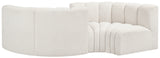 Arc Cream Boucle Fabric Modular Sofa 102Cream-S4F Meridian Furniture