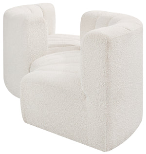 Arc Cream Boucle Fabric Modular Sofa 102Cream-S4F Meridian Furniture