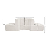 Arc Cream Boucle Fabric Modular Sofa 102Cream-S4G Meridian Furniture