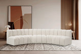 Arc Cream Boucle Fabric Modular Sofa 102Cream-S5A Meridian Furniture