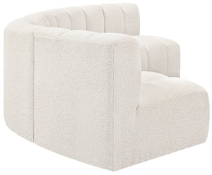 Arc Cream Boucle Fabric Modular Sofa 102Cream-S5A Meridian Furniture