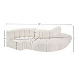 Arc Cream Boucle Fabric Modular Sofa 102Cream-S5B Meridian Furniture