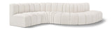 Arc Cream Boucle Fabric Modular Sofa 102Cream-S6A Meridian Furniture