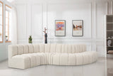 Arc Cream Boucle Fabric Modular Sofa 102Cream-S6A Meridian Furniture