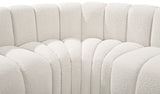 Arc Cream Boucle Fabric Modular Sofa 102Cream-S6A Meridian Furniture