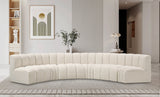 Arc Cream Boucle Fabric Modular Sofa 102Cream-S6B Meridian Furniture