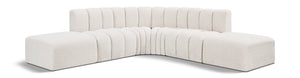 Arc Cream Boucle Fabric Modular Sofa 102Cream-S6C Meridian Furniture