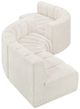 Arc Cream Boucle Fabric Modular Sofa 102Cream-S6D Meridian Furniture