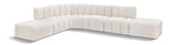 Arc Cream Boucle Fabric Modular Sofa 102Cream-S7A Meridian Furniture