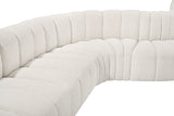 Arc Cream Boucle Fabric Modular Sofa 102Cream-S7C Meridian Furniture