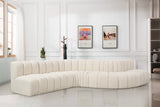 Arc Cream Boucle Fabric Modular Sofa 102Cream-S7C Meridian Furniture