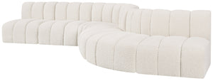 Arc Cream Boucle Fabric Modular Sofa 102Cream-S7C Meridian Furniture