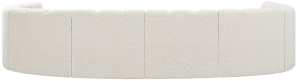 Arc Cream Boucle Fabric Modular Sofa 102Cream-S8A Meridian Furniture
