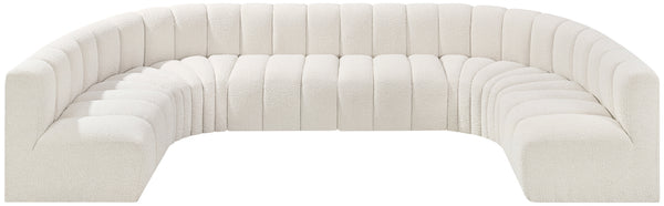 Arc Cream Boucle Fabric Modular Sofa 102Cream-S8A Meridian Furniture