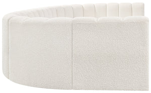 Arc Cream Boucle Fabric Modular Sofa 102Cream-S8A Meridian Furniture
