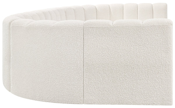 Arc Cream Boucle Fabric Modular Sofa 102Cream-S8A Meridian Furniture
