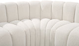 Arc Cream Boucle Fabric Modular Sofa 102Cream-S8A Meridian Furniture