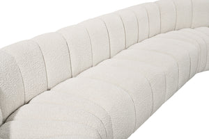 Arc Cream Boucle Fabric Modular Sofa 102Cream-S8A Meridian Furniture