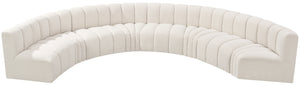 Arc Cream Boucle Fabric Modular Sofa 102Cream-S8B Meridian Furniture