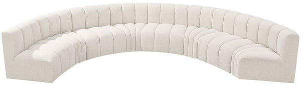 Arc Cream Boucle Fabric Modular Sofa 102Cream-S8B Meridian Furniture