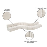 Arc Cream Boucle Fabric Modular Sofa 102Cream-S8C Meridian Furniture