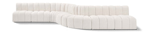 Arc Cream Boucle Fabric Modular Sofa 102Cream-S8C Meridian Furniture