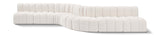 Arc Cream Boucle Fabric Modular Sofa 102Cream-S8C Meridian Furniture