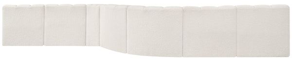 Arc Cream Boucle Fabric Modular Sofa 102Cream-S8C Meridian Furniture