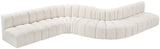 Arc Cream Boucle Fabric Modular Sofa 102Cream-S8C Meridian Furniture