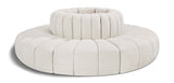 Arc Cream Boucle Fabric Modular Sofa 102Cream-S8D Meridian Furniture
