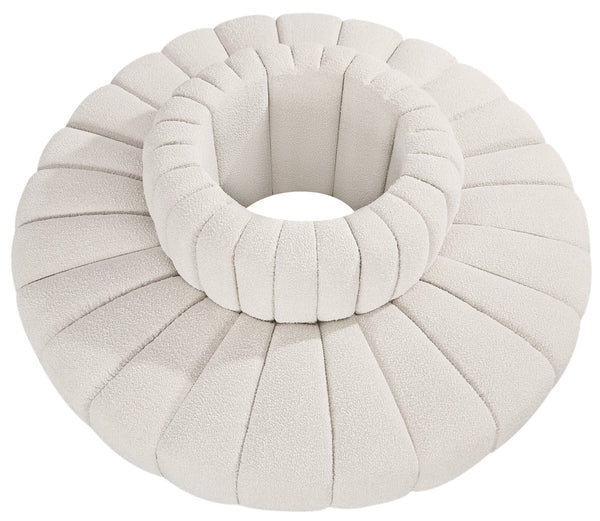 Arc Cream Boucle Fabric Modular Sofa 102Cream-S8D Meridian Furniture
