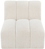 Arc Cream Boucle Fabric Straight Chair 102Cream-ST Meridian Furniture