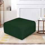 Arc Green Boucle Fabric Ottoman 102Green-Ott Meridian Furniture