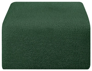 Arc Green Boucle Fabric Ottoman 102Green-Ott Meridian Furniture