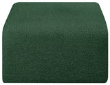 Arc Green Boucle Fabric Ottoman 102Green-Ott Meridian Furniture