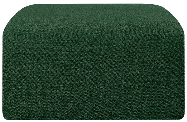 Arc Green Boucle Fabric Ottoman 102Green-Ott Meridian Furniture